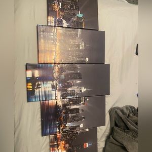 Cityscape wall decoration